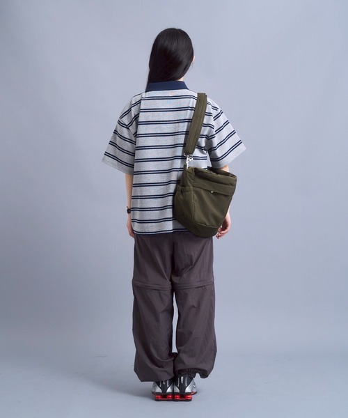 ポロシャツ Connie border polo / コニーボーダーポロシャツ メンズ レディースの画像