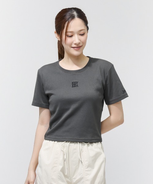 NEW ERA（ニューエラ） tシャツ 半袖 WS SS MINI TEE SQUARE LOGO CHA