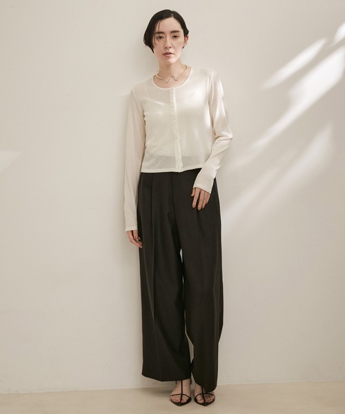 「SALON adam et rope'」 スラックス S ブラウン系その他 レディース_画像2