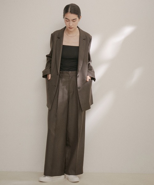 「SALON adam et rope'」 スラックス S ブラウン系その他 レディース_画像3