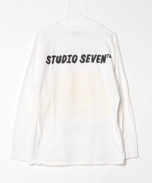 STUDIO SEVEN Tシャツ Lサイズ ホワイト STUDIO SEVEN 長袖Tシャツ M ホワイト メンズ : ZOZOTOWN Yahoo!店