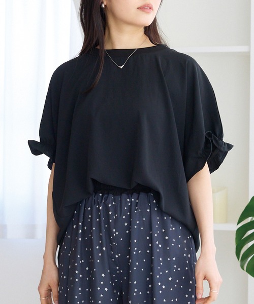 LAVEANGE（ラビアンジェ） ブラウス シャツ 夏 半袖 ストレッチジョー