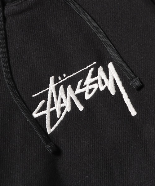 STUSSY（ステューシー） プルオーバーパーカー L ブラック メンズ