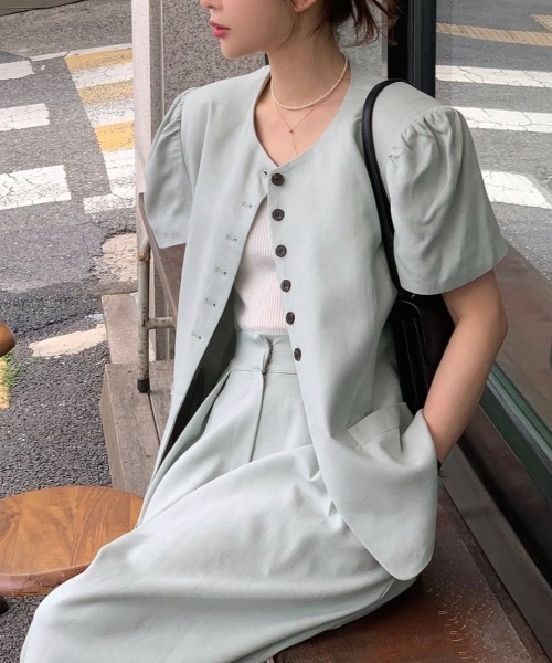 FAVORITO セットアップ 半袖トップスワイドパンツセットアップ