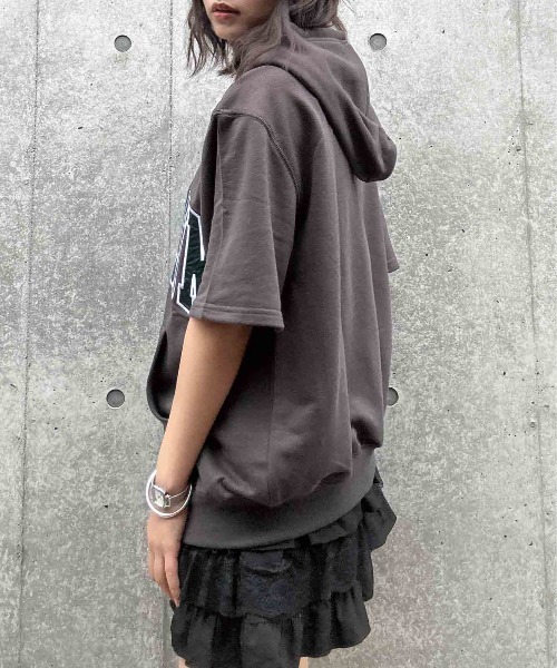 のんの⭐️フォロー割あり❣️様 リクエスト 2点 まとめ商品 AS KNOW AS（アズノゥアズ） パーカー Wジップとロゴ5分袖パーカー