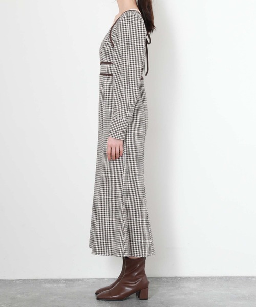 「archives」 長袖ワンピース MEDIUM ブルー レディース_画像3