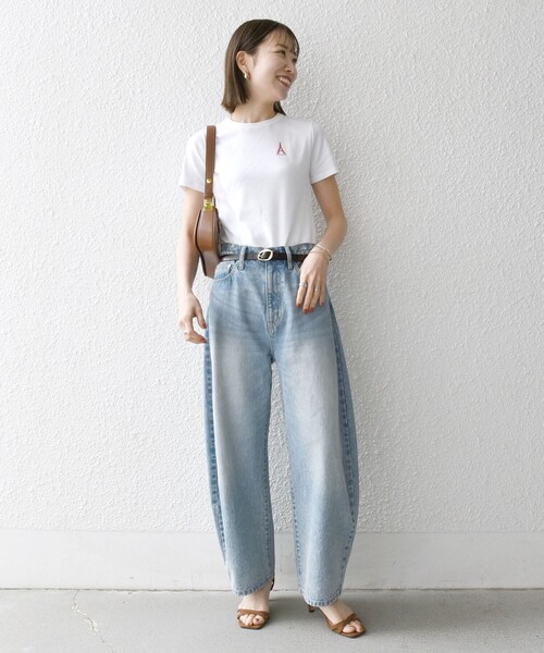 「PETIT BATEAU」 半袖Tシャツ ONE SIZE ホワイト レディース_画像2