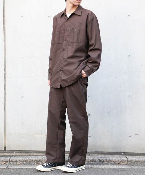 「RED KAP」 長袖シャツ M ネイビー メンズ_画像3