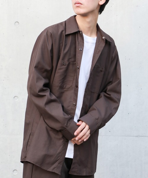 「RED KAP」 長袖シャツ M ネイビー メンズ_画像5