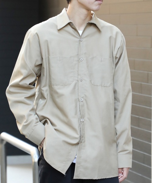 「RED KAP」 長袖シャツ M ネイビー メンズ_画像9