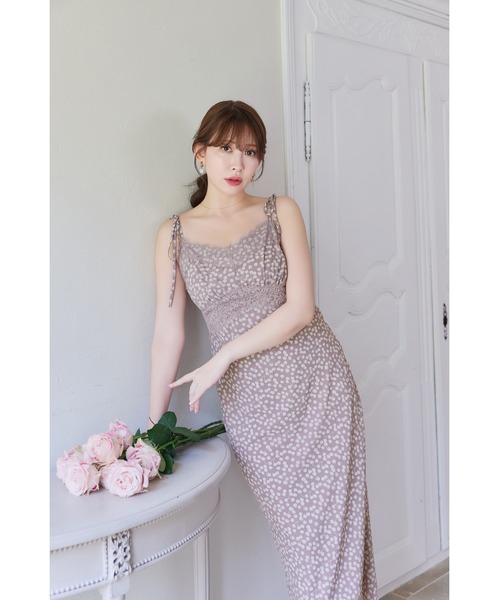 ワンピース Cherry Pattern Camisole Dress