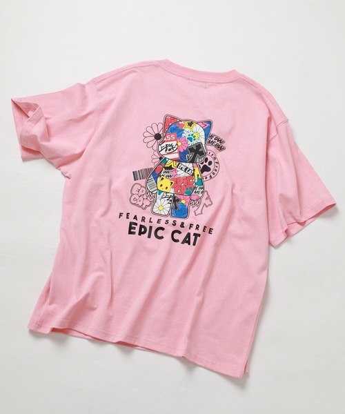 FUNALIVE（ファンアライブ） tシャツ EPIC CAT 蓄光プリント ビッグ