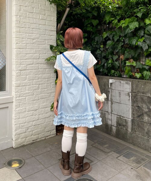 【極美品】アルベロベロ＊リボン付ネコさん フェルト刺繍　ボトルネック チュニック HELLO.SANFRANCISCO（ハローサンフランシスコ） チュニック 「HELLO