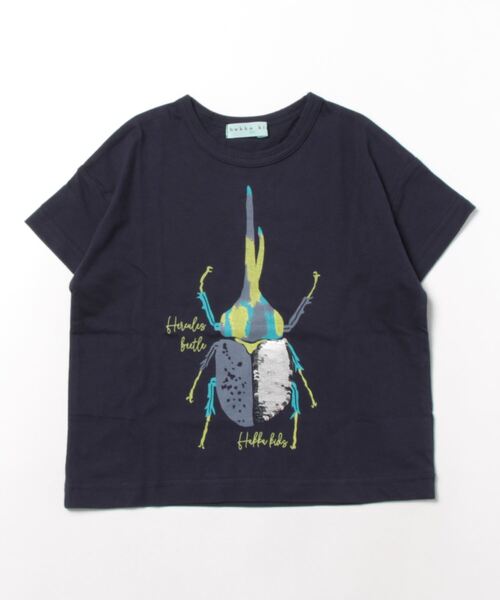 「hakka kids」 「KIDS」半袖Tシャツ 100cm ブルー キッズ_画像5