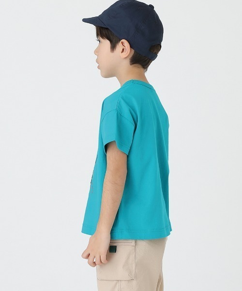 「hakka kids」 「KIDS」半袖Tシャツ 100cm ブルー キッズ_画像6