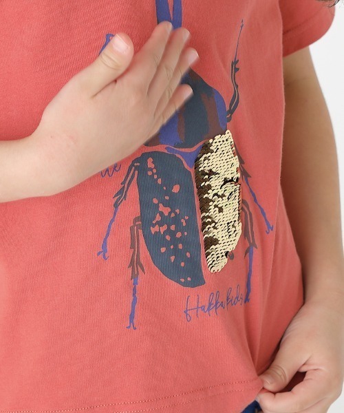 「hakka kids」 「KIDS」半袖Tシャツ 100cm ブルー キッズ_画像8