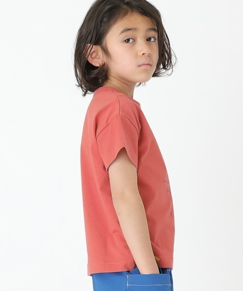 「hakka kids」 「KIDS」半袖Tシャツ 100cm ブルー キッズ_画像9