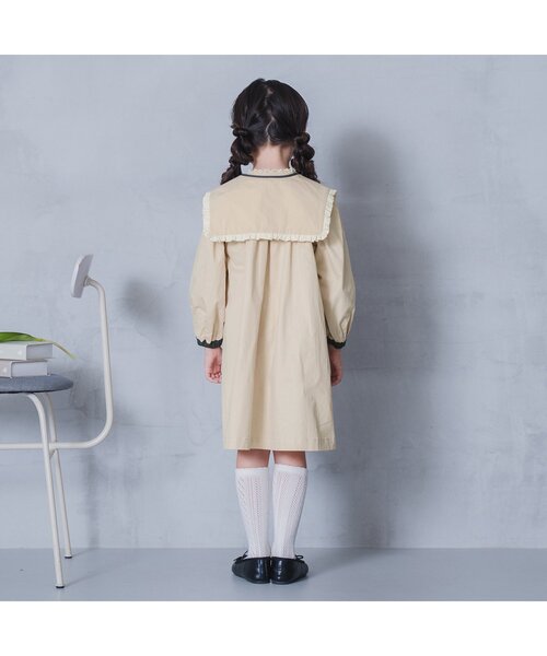 「p.premier」 「KIDS」長袖ワンピース 110 チャコール キッズ_画像3