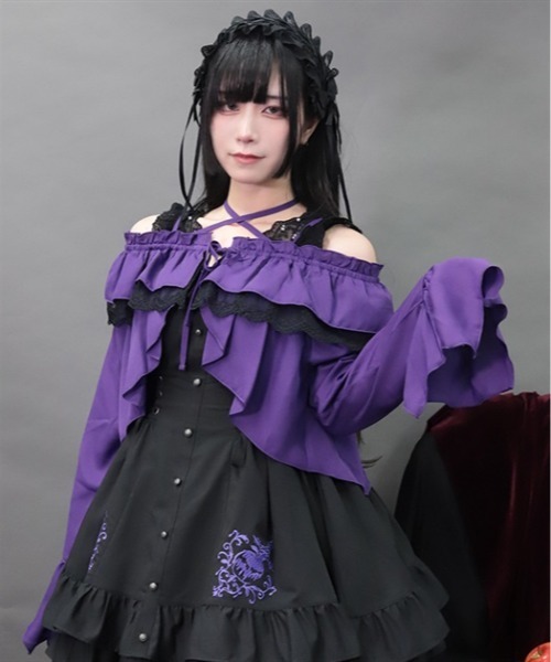 NIBBLE POISON（ニブルポイズン） カーディガン 2wayフリルボレロ