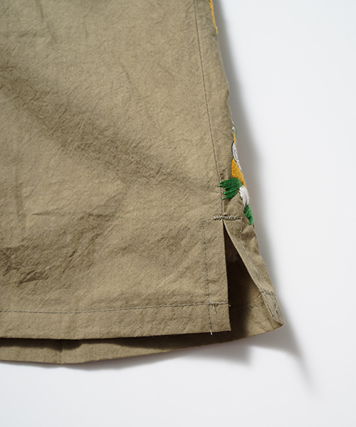 SEVESKIG パンツ セヴシグ / EMBROIDERY WIDE SHORT PANTS エン