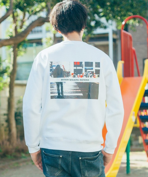 BEATJIVE トレーナー スウェット バックプリント フォトプリント