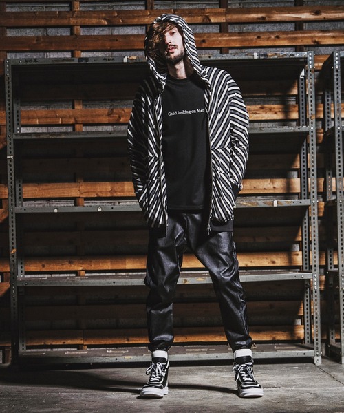 NO ID.（ノーアイディー） パーカー 「NO ID.」Bias Border Zip Parka