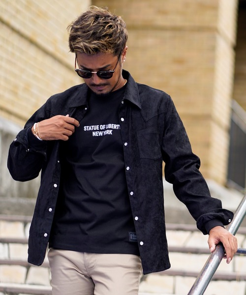 adamsJUGGLER（アダムスジャグラー） シャツ ストレッチスウェード