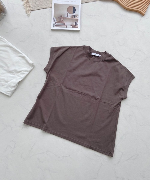 tシャツ Tシャツ ●シンプルモックネックTシャツ3,190円