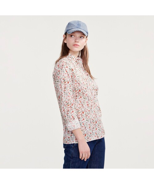 AIGLE リバティ ブラウス 長袖 サイズ38 トップス