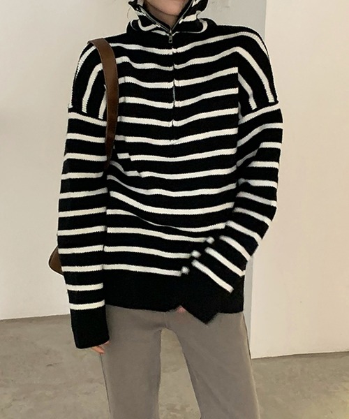 VitaFelice（ヴィータフェリーチェ） ニット セーター セーラーカラー