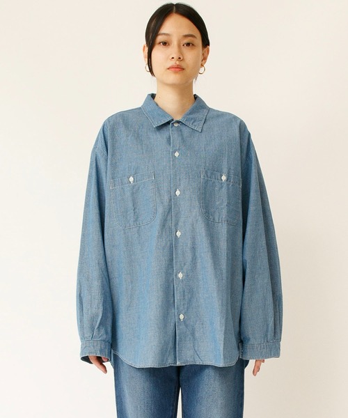 ラルディーニ JG32903Q シャンブレー デニム シャツ ジャケット 46