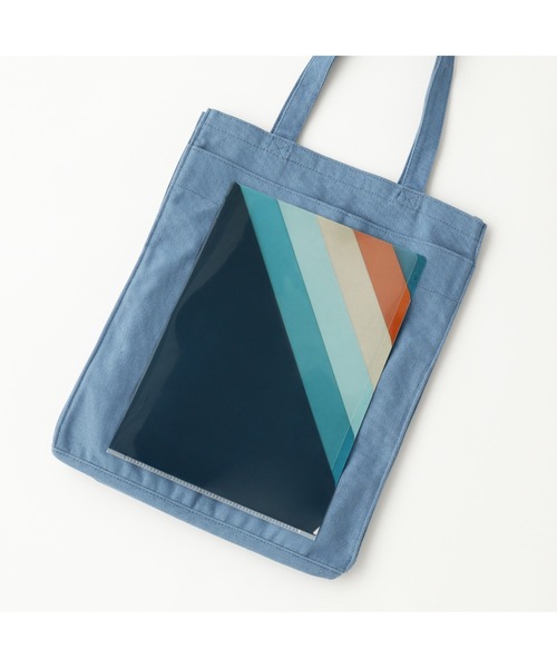 Francfranc トートバッグ ロゴトート M ブルー レディース