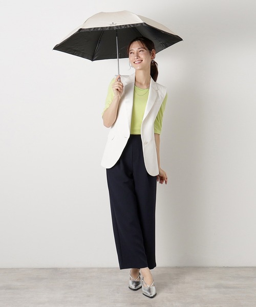 週末限定お値下げ❣️LANVIN CLLECTION 折りたたみ日傘 LANVIN CLLECTION（ランバンコレクション）晴雨兼用折りたたみ