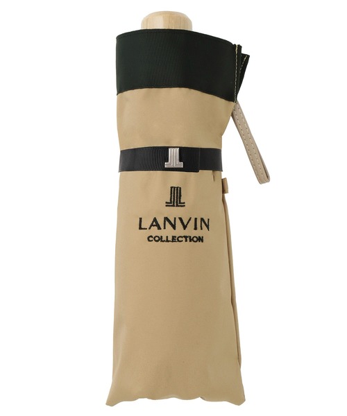 新品★訳有★ランバンコレクション　LANVIN 婦人折り畳み傘　楽折　晴雨兼用 LANVIN COLLECTION 折りたたみ傘 晴雨兼用折りたたみ日傘