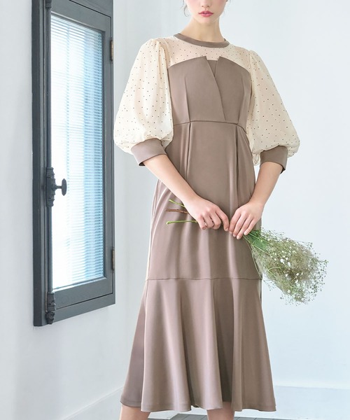 【ファッション通販】の商品をすべて GIRL ドットシフォンバックリボンビスチェ ドレス NOW FOR DRESS スーツ・フォーマル・ドレス