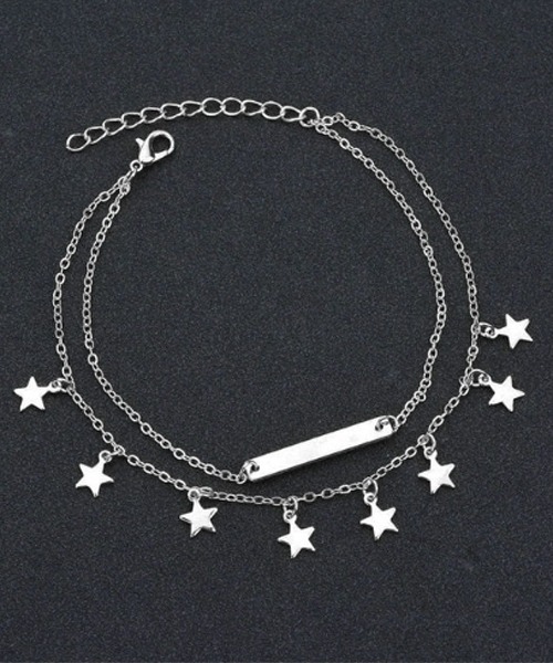 VIBGYOR Women アンクレット 「float」2連 スター デザイン レディース