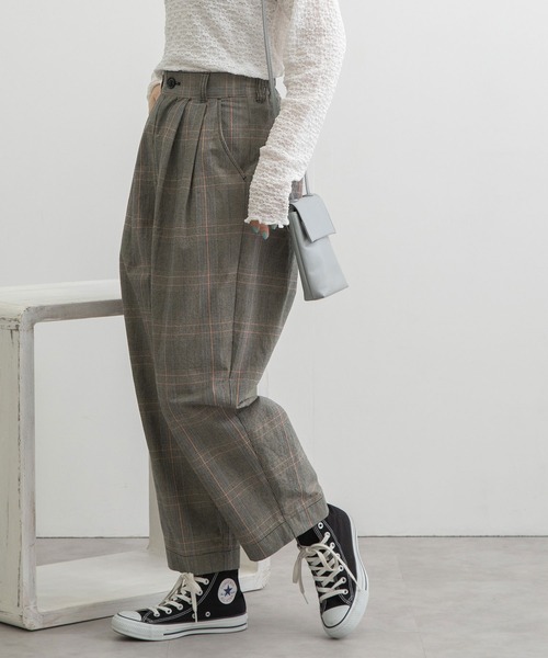 POU DOU DOU（プードゥドゥ） パンツ 2タックワイドパンツ レディース