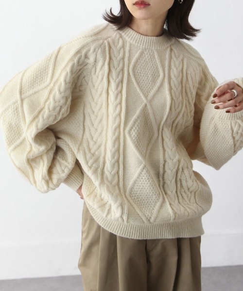 ✾﻿✾﻿Vintage アランニット✾﻿✾﻿ オールドアランニットセーター - Fresh Service NECESSARY or