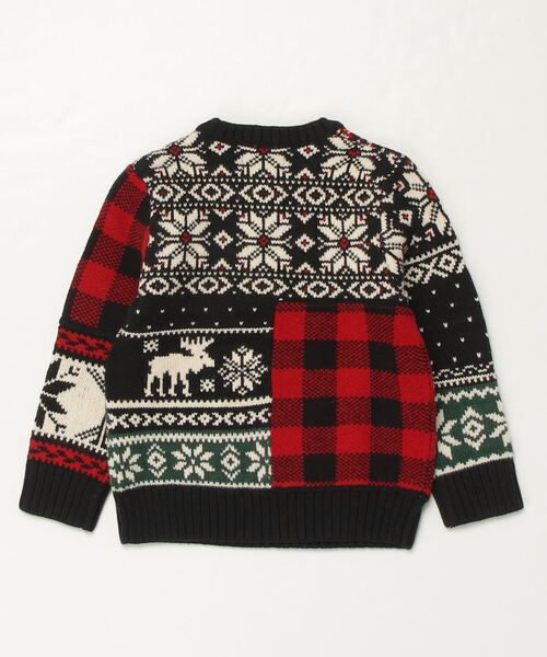 ニット パッチワーク クルーネック セーター RALPH ラルフ パッチワーク クルーネック POLO LAUREN CHILDRENSWEAR，ポロ ローレン