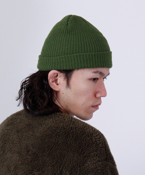Ree&Mee ニット帽 ニットキャップ リブ カラーショート ワッチ
