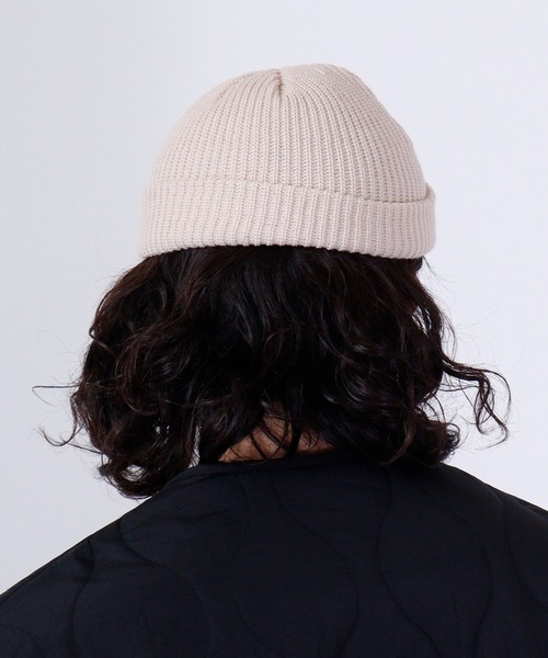 Ree&Mee ニット帽 ニットキャップ リブ カラーショート ワッチ