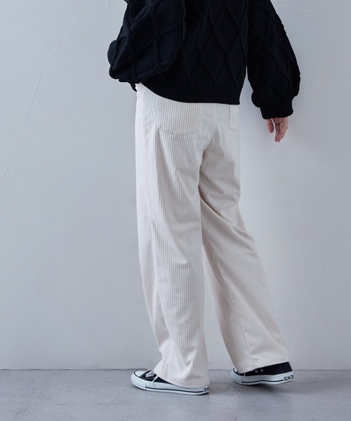 DALEE’S / ストレートパンツ/28/コーデュロイ/BRW/WALE9 etoll.（エトル） スラックス パンツ コーデュロイストレートロング