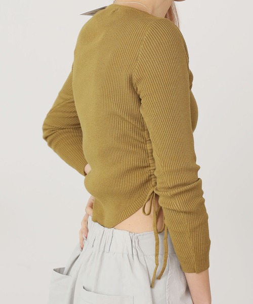 ROOP TOKYO tシャツ SIDE RIBBON TOPS / サイドリボントップス