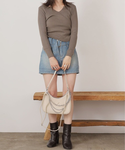 ROOP TOKYO tシャツ SIDE RIBBON TOPS / サイドリボントップス