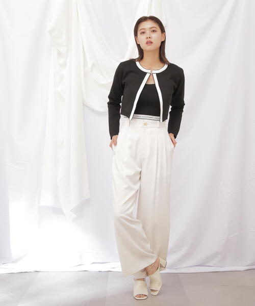 ◇ロゴジャガードビスチェアンサンブル　WEB限定カラー：ピンク JILL by JILL STUART｜◇ロゴジャガードビスチェアンサンブル