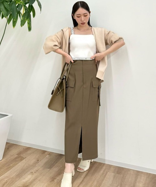 ◇ロゴジャガードビスチェアンサンブル　WEB限定カラー：ピンク JILL by JILL STUART｜◇ロゴジャガードビスチェアンサンブル