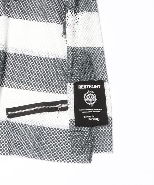 JUGLANS（ユグランス） tシャツ 「PSYCHO NATION」メッシュボーダー