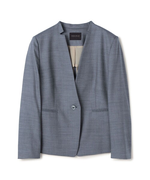 TOMORROWLAND collection ジャケット ノーカラージャケット シャイニー