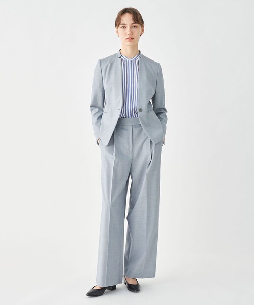 TOMORROWLAND collection ジャケット ノーカラージャケット シャイニー