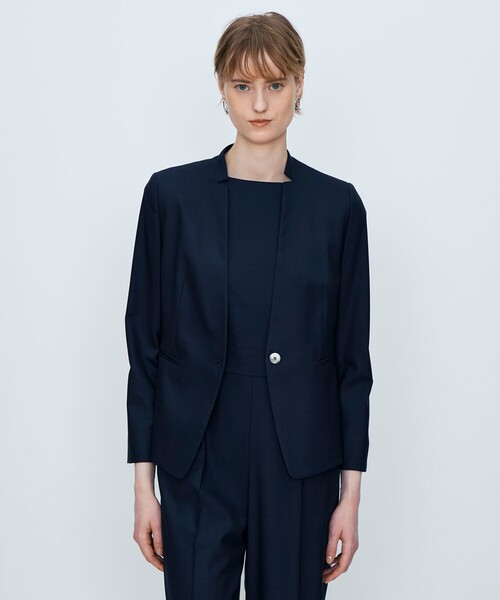 【新品未使用】TOMORROWLAND ノーカラージャケット TOMORROWLAND collection ジャケット ノーカラージャケット 「一部WEB